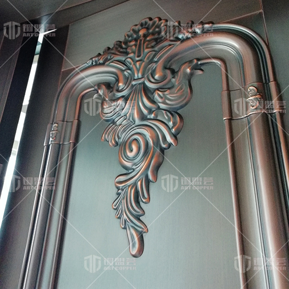 家用銅門實(shí)景案例_子母銅門現(xiàn)場(chǎng)圖片_銅盟薈銅門